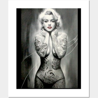 Marilyn Monroe as The Tattooed Lady Print Posters and Art